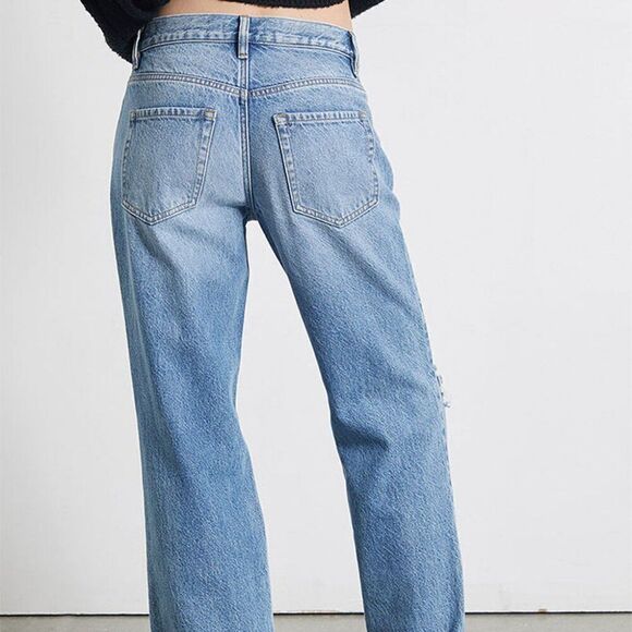 PacSun Eco Medium Blue Ripped Boyfriend Jeans Size 23 NWT - Picture 4 of 15